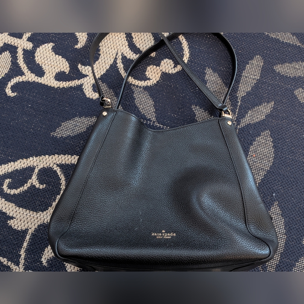 Black Leather Kate Spade